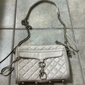 Rebecca Minkoff Beige quilted crossbody
